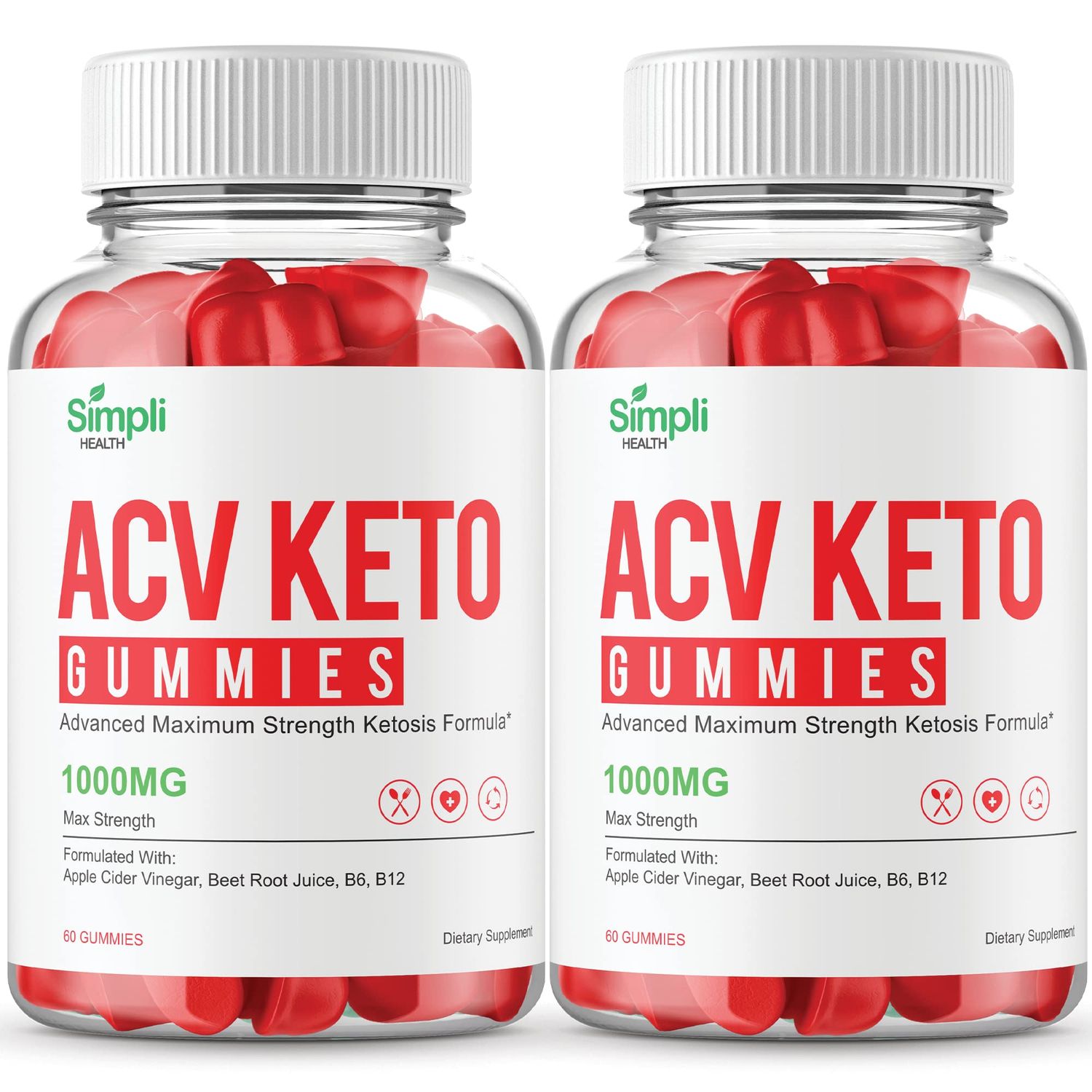 IDEAL PERFORMANCE (2 Pack) ACV Keto Gummies Simpli Health (120 Gummies)