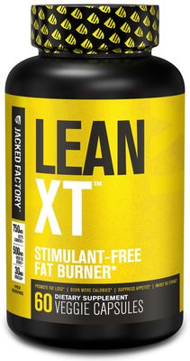 Jacked Factory Lean-XT Caffeine Free Fat Burner - Non Stim Weight Loss Supplement, Appetite Suppressant & Metabolism Booster | Acetyl L-Carnitine, Green Tea Extract, Forskolin - 60 Natural Diet Pills