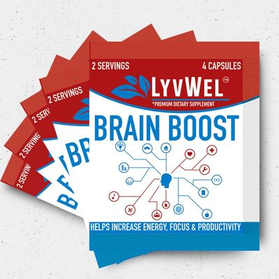 LyvWel Brain Boost Capsules - Advanced Cognitive Enhancer for Razor-Sharp Focus, Sustained Energy &amp; Mental Clarity - 5-Pack (10 Servings)