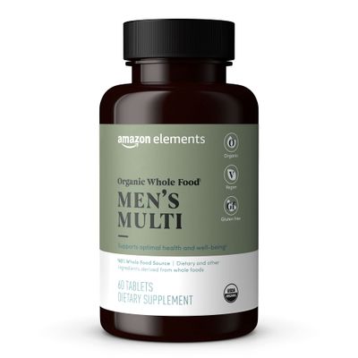 Amazon Elements Organic Whole Food Men&#39;s Multi, 60 tablets