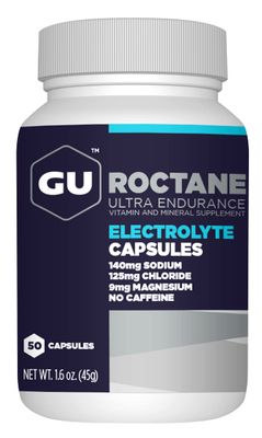 GU Energy Roctane Ultra Endurance Electrolyte Capsules,Informed Choice, Energy for Before, During or After Any Workout, 50-Count Bottle