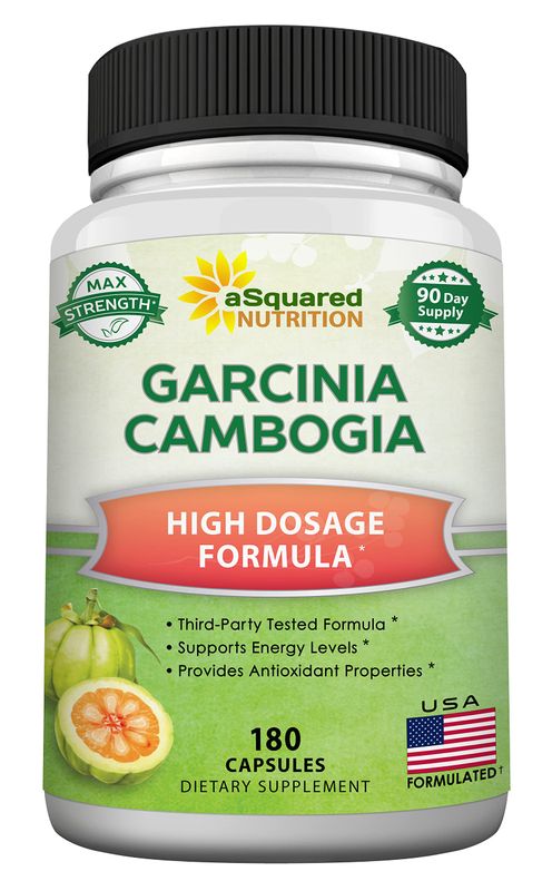 aSquared Nutrition Garcinia Cambogia 1600mg-180 Capsules-Natural Pure Extract Pills for Brain Health- Standardized Ultra HCA &amp; Garcinia Cambogia Supplement Alternative to Gummies, Drops, Tea &amp; Powder