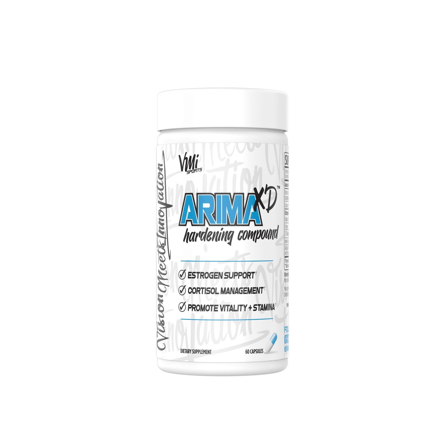 VMI Sports Arima-XD 60 Count, Natural Hormone Balance, Anti- Aromatase Cortisol Blocker for Men and Women, Supplement to Support Balanced Testosterone &amp; Estrogen Hormone Levels On or Off Cycle (60 ct)