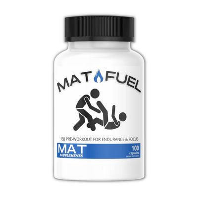 MatFuel - Endurance &amp; Focus for Jiu Jitsu, BJJ Pre-Workout Energy Capsules, Low Caffeine