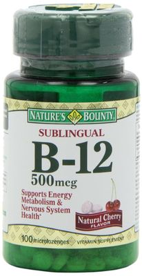 Nature&#39;s Bounty Vitamin B-12 500 mcg, 100 ea(Pack of 3)