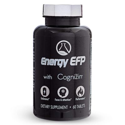 Nugevity Energy EFP Brain Booster - 60Ct Nootropic Energy Supplements for Focus &amp; Stamina with Citicoline, Vitamin B, Ashwagandha, L-Theanine, Ginseng