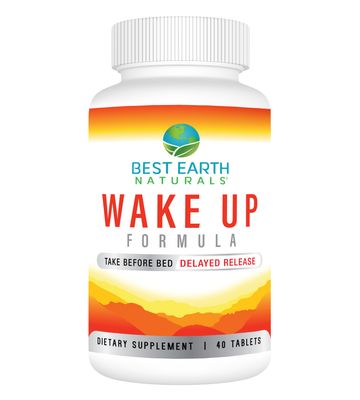 Best Earth Naturals Wake Up Formula, Supplement Delayed Time Release Energy 40 Count