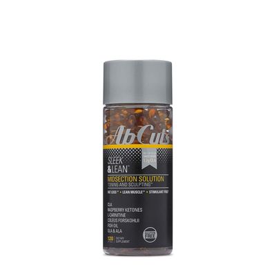 AbCuts Sleek and Lean - 120 Easy-to-Swallow Softgels - CLA Supplement, Fish Oil, Flaxseed Oil, L-Carnitine - Helps Increase Antioxidant Supply