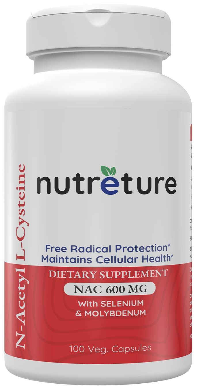 NAC Supplement N-Acetyl Cysteine Liver Supplement with Selenium &amp; Molybdenum for Liver Health | N-Acetyl Cysteine 600 mg 100 Capsules