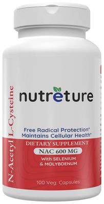 NAC Supplement N-Acetyl Cysteine Liver Supplement with Selenium &amp; Molybdenum for Liver Health | N-Acetyl Cysteine 600 mg 100 Capsules