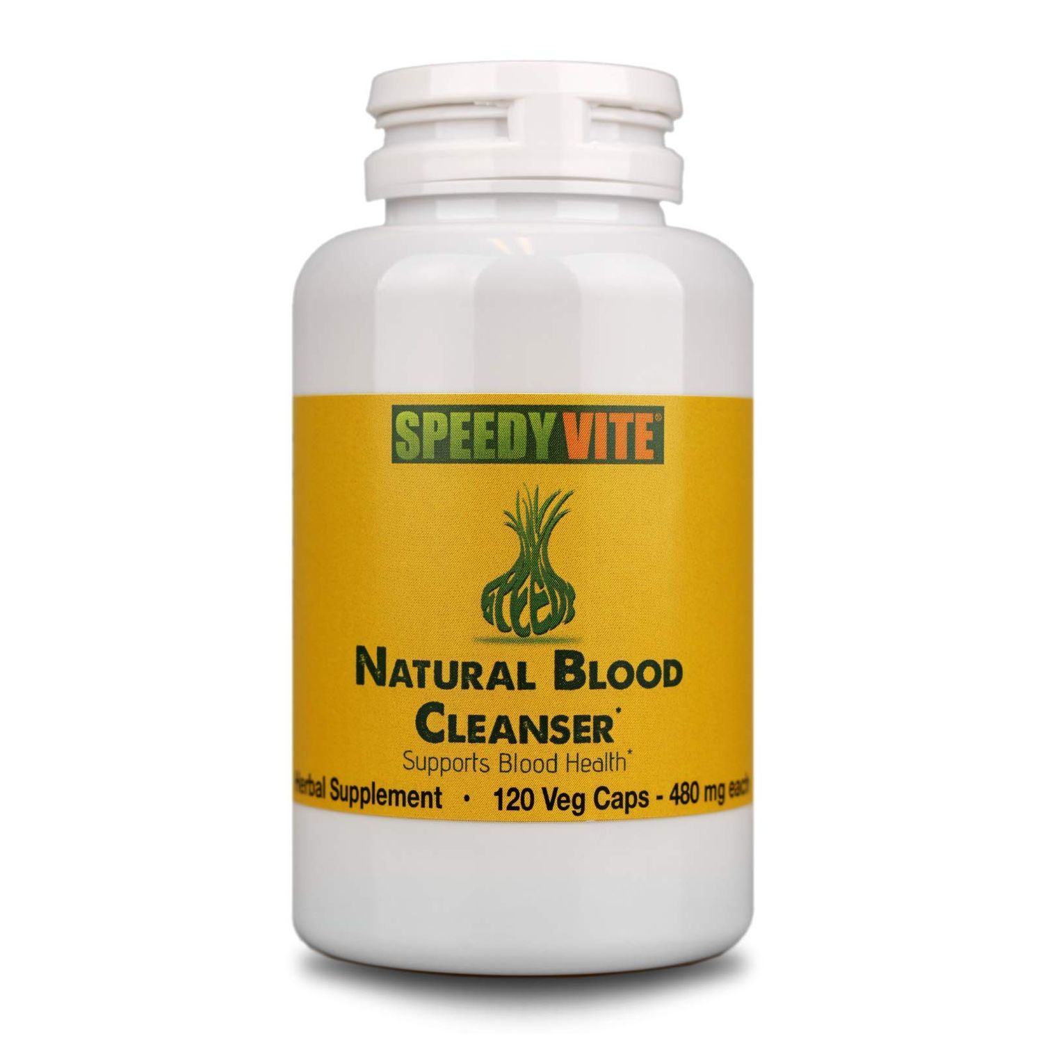 Natural Blood Cleanser Capsules Organic Supplement SpeedyVite (120 Vegetable Powder Capsules)