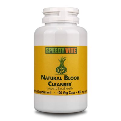 Natural Blood Cleanser Capsules Organic Supplement SpeedyVite (120 Vegetable Powder Capsules)