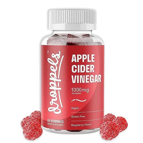 Droppels Apple Cider Vinegar Gummies 1000mg with Beet Root &amp; Pomegranate