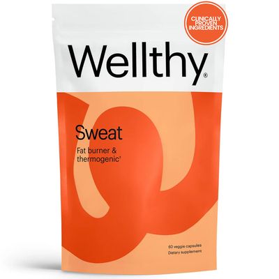 Wellthy Sweat Thermogenic Fat Burner Pills, All Natural Metabolism Booster and Appetite Suppressant for Men and Women for Weight Loss Promotion