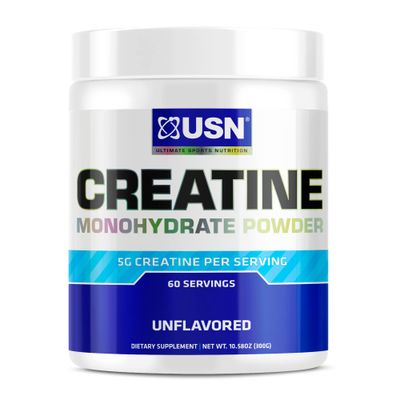 USN Supplements Pure Creatine Monohydrate Powder, 300 Grams