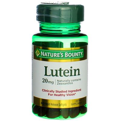 Nature&#39;s Bounty Lutein -- 20 mg - 40 Softgels