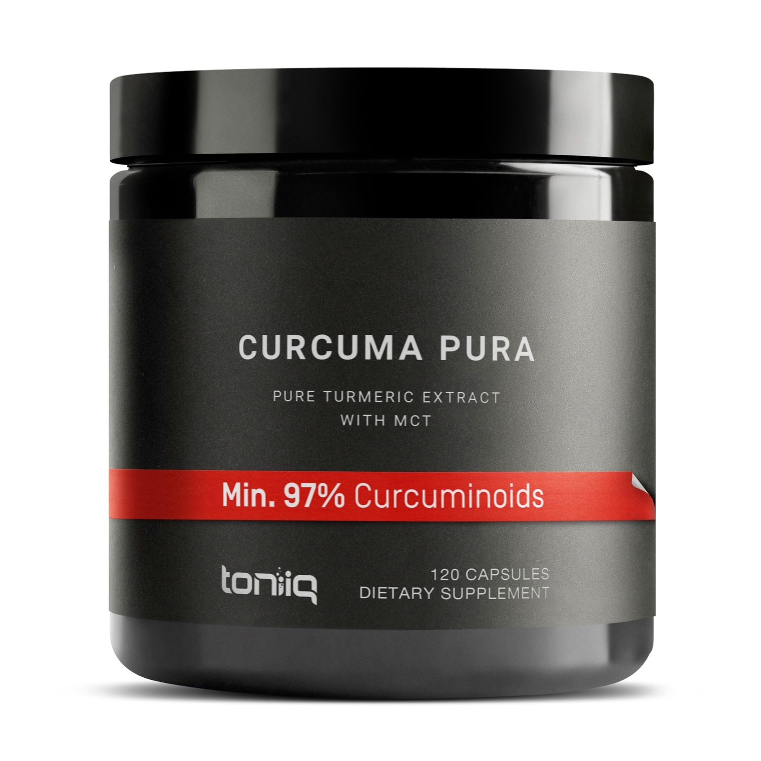 Toniiq Turmeric Curcumin Supplements 72,000mg 60:1 | 1200mg Per Serving | 97% Curcuminoids Tumeric with Black Pepper &amp; MCT Oil for Absorption - Turmeric Pills - 120 Vegetarian Curcuma Capsules