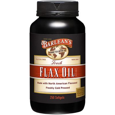 Barlean&#39;s Flaxseed Oil Softgels, Cold-Pressed Flax Seed Supplement with 1,650 mg ALA Omega-3 Fatty Acids for Joint &amp; Heart Health, 1000mg, 250 ct