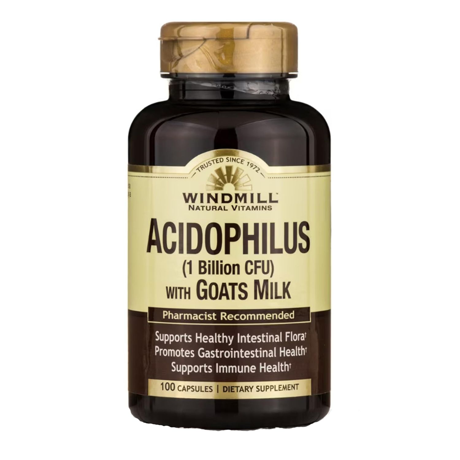 Acidophilus W/Goat Milk Caps 100&#39;s Windmill
