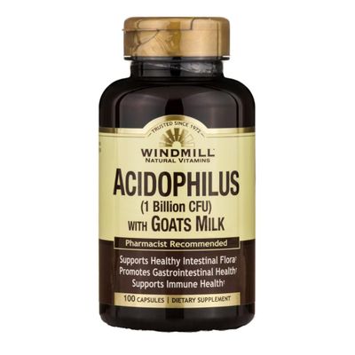 Acidophilus W/Goat Milk Caps 100's Windmill
