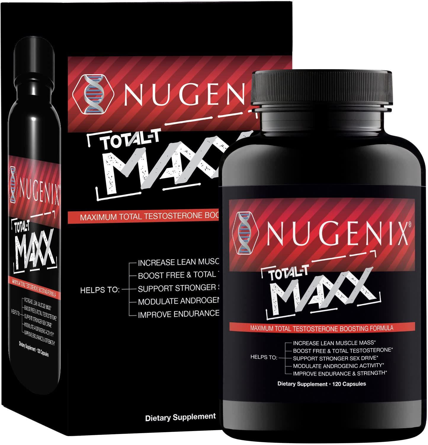 Nugenix Total-T Maxx - Maximum Total Testosterone Booster for Men, 120 Count