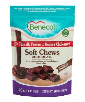 Benecol Soft Chews - Made with Clinically Proven Cholesterol-Lowering Plant Stanols - Cholesterol Management Supplement (120 Chocolate Chews)