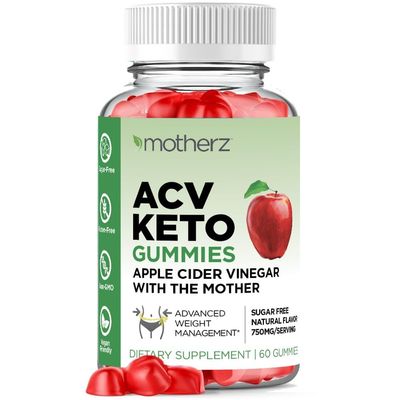 Keto ACV Gummies Advanced Weight Loss - Sugar Free ACV Keto Gummies for Weight Loss - Keto Gummy Supplement for Women and Men - Apple Cider Vinegar Cleanse - Made in USA - 60 Count