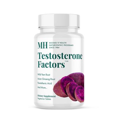 MICHAEL'S Health Naturopathic Programs Testosterone Factors - 60 Vegetarian Tablets - Nutrients to Support Testosterone Production - Kosher - 90 Servings