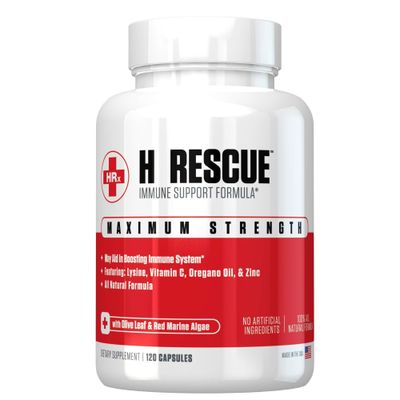 Re+Gen Nutrition H Rescue Immune Support Supplement for Adults, Capsules with Zinc, Vitamin C, L lysine Amino Acid &amp; Oregano Oil for Immunity Health in Men &amp; Women, 120 Capsules