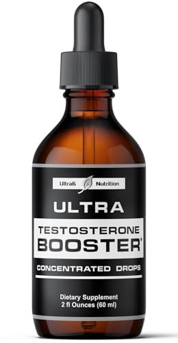 Ultra6 Nutrition Testosterone Booster for Men - Mens and Women Health Supplements - Supplement with Tongkat Ali + Tribulus Terrestris for Male Enhancement - Supports Muscle Recovery &amp; Energy Boost