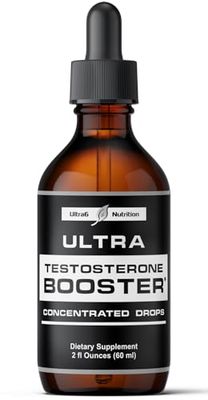 Ultra6 Nutrition Testosterone Booster for Men - Mens and Women Health Supplements - Supplement with Tongkat Ali + Tribulus Terrestris for Male Enhancement - Supports Muscle Recovery &amp; Energy Boost