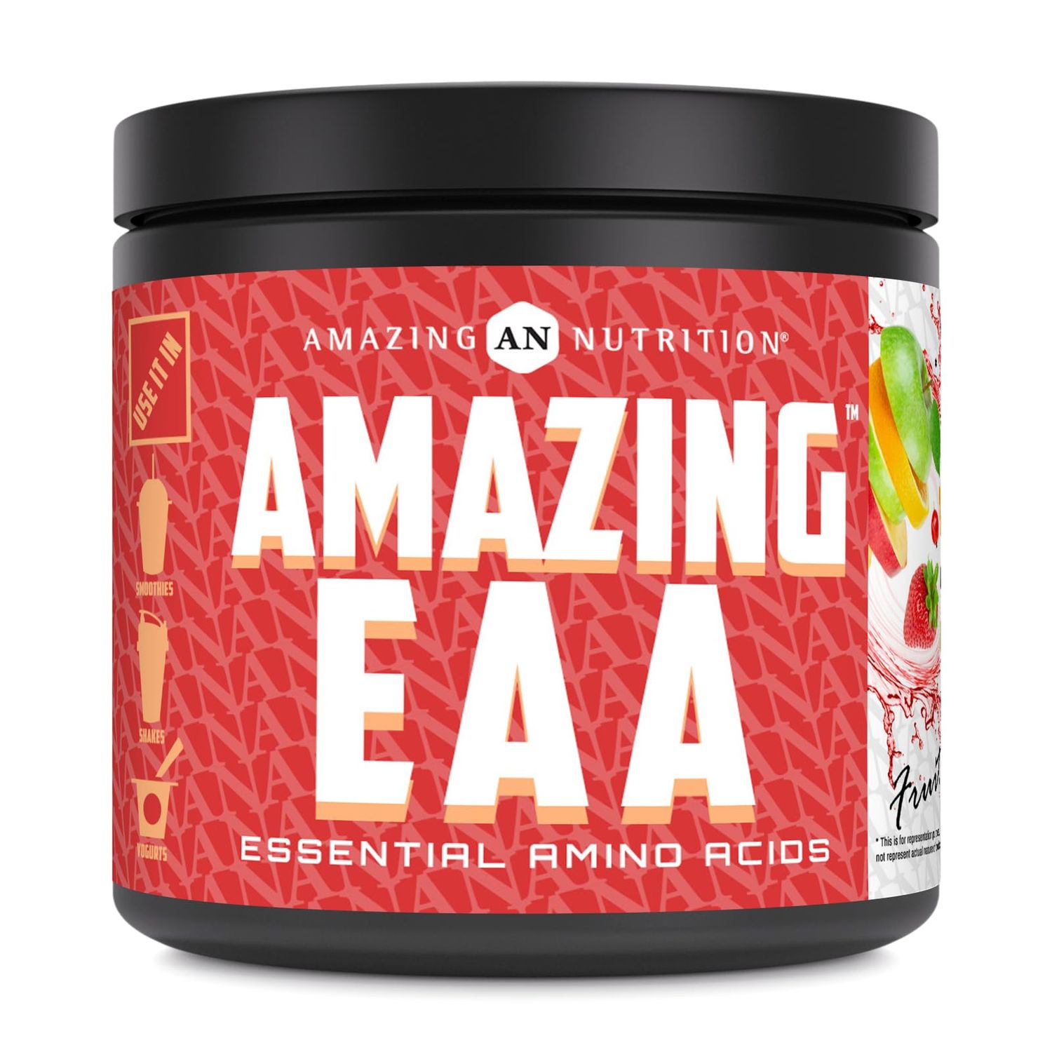 Amazing EAA Essential Amino Acids | 8 Grams EAA&#39;s Per Serving | 30 Servings | 330 Grams Powder Supplement | Made in USA (Natural Fruit Punch)