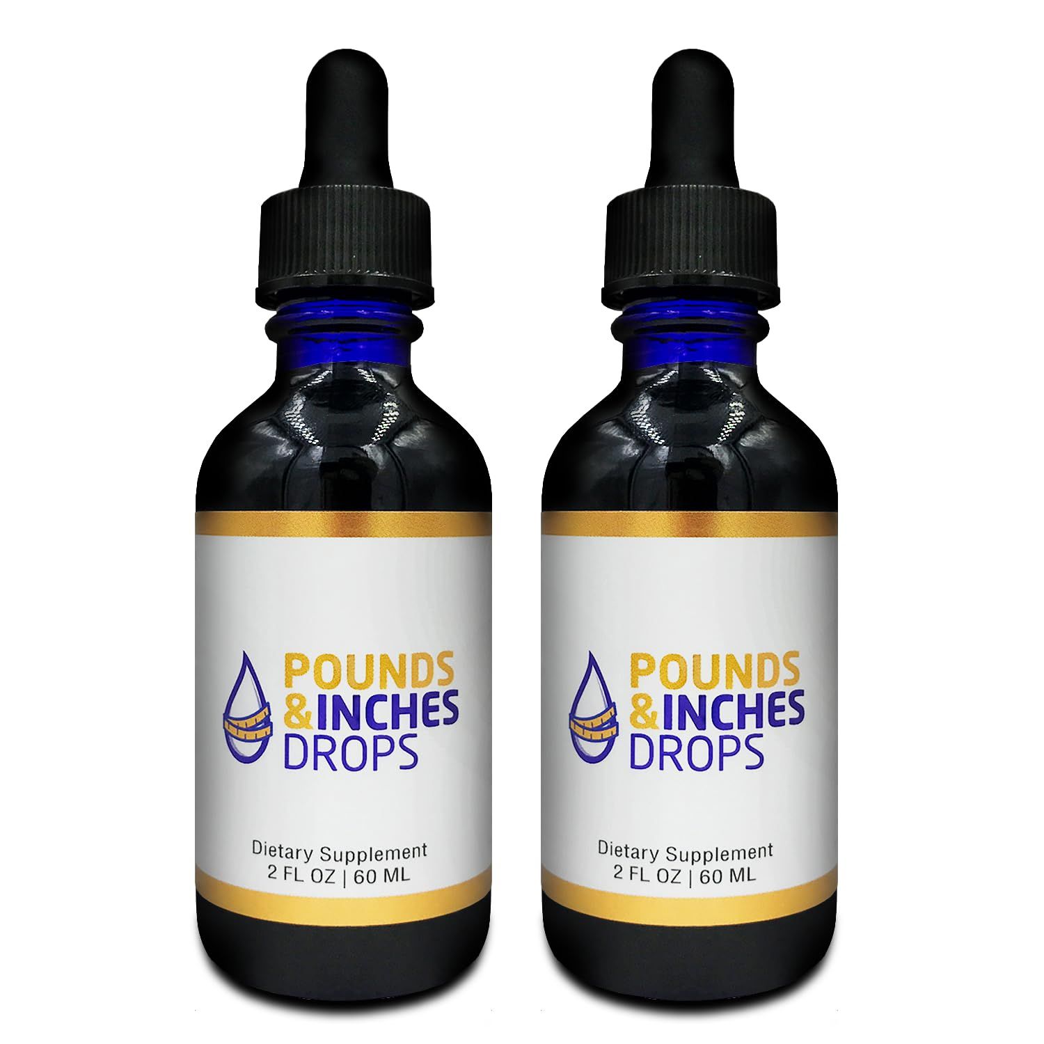 Dirobi Pounds and Inches Weight-Loss Drops, Liquid Weight-Loss Supplement for Women and Men, Diet-Pill Alternative with Delicious Blueberry Flavor