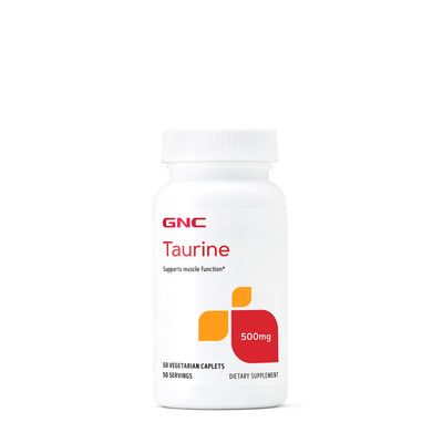GNC Taurine 500mg Supplement, Supports Muscle Function, 50 Servings