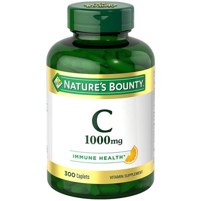 Nature&#39;s Bounty Vitamin C, Supports Immune and Antioxidant Health, Vitamin C Supplement, 1000mg, 300 Caplets