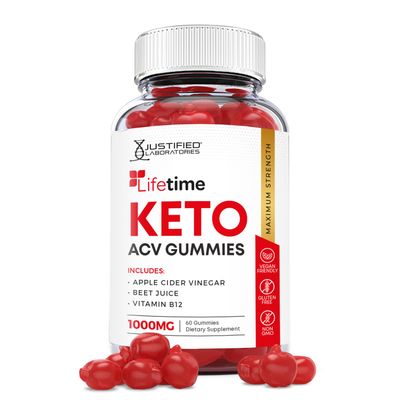 Lifetime Keto ACV Gummies Advanced Formula 1000MG Lifetime Keto Gummies Apple Cider Vinegar Formulated with Pomegranate Beet Juice Powder B12 Vegan Non GMO 60 Gummys