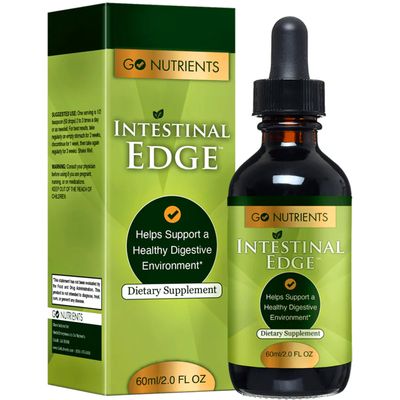 Go Nutrients Intestinal Edge (Non-GMO) Support Intestinal Health: Nourishing Digestive Wellness, Vitality, and Radiant Skin with Black Walnut, Clove, and Gentian Root - All Ages, 2oz