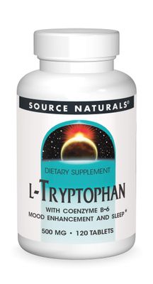 Source Naturals L-Tryptophan with Coenzyme B-6, 500mg - 120 Tablets