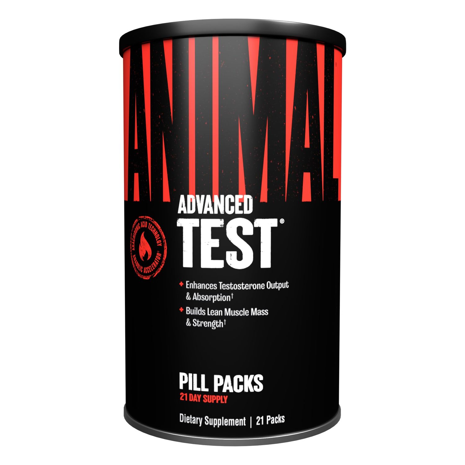 Animal Test Testosterone Booster for Men - Male Enhancing Supplement Libido Booster for Strength Athletes &amp; Bodybuilders to Increase Stamina, Endurance, Muscle Growth, All-in-One Packs - 21 Day Cycle