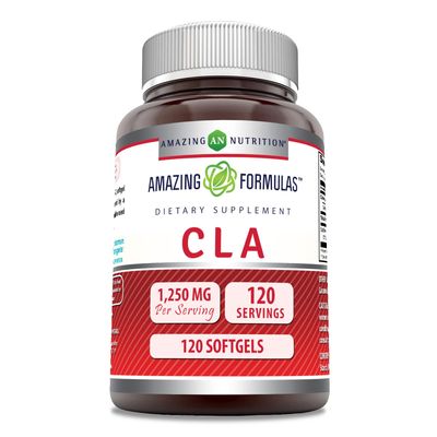 Amazing Formulas CLA | Conjugated Linoleic Acid Supplement | 1250 Mg | Softgels | Non-GMO | Gluten-Free | Made in USA (120 Count)