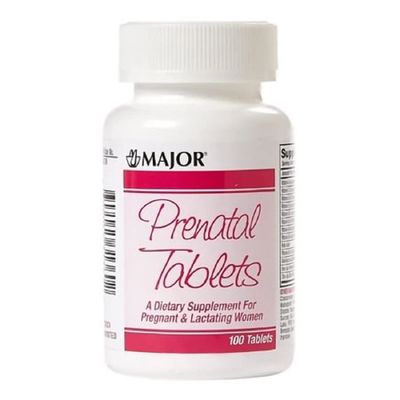 Major Prenatal Tablets for Pregnant and Lactating Women - Dietary Supplement - 100 Tablets