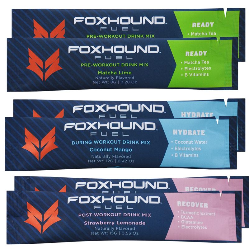 Foxhound Fuel Keto Pre Workout Powder Electrolytes Drink Mix, Sugar Free Preworkout for Men &amp; Women, Supports Energy, Hydration, with B Vitamins, Vegan, Clean &amp; Natural, Matcha Green Tea, 25 Servings