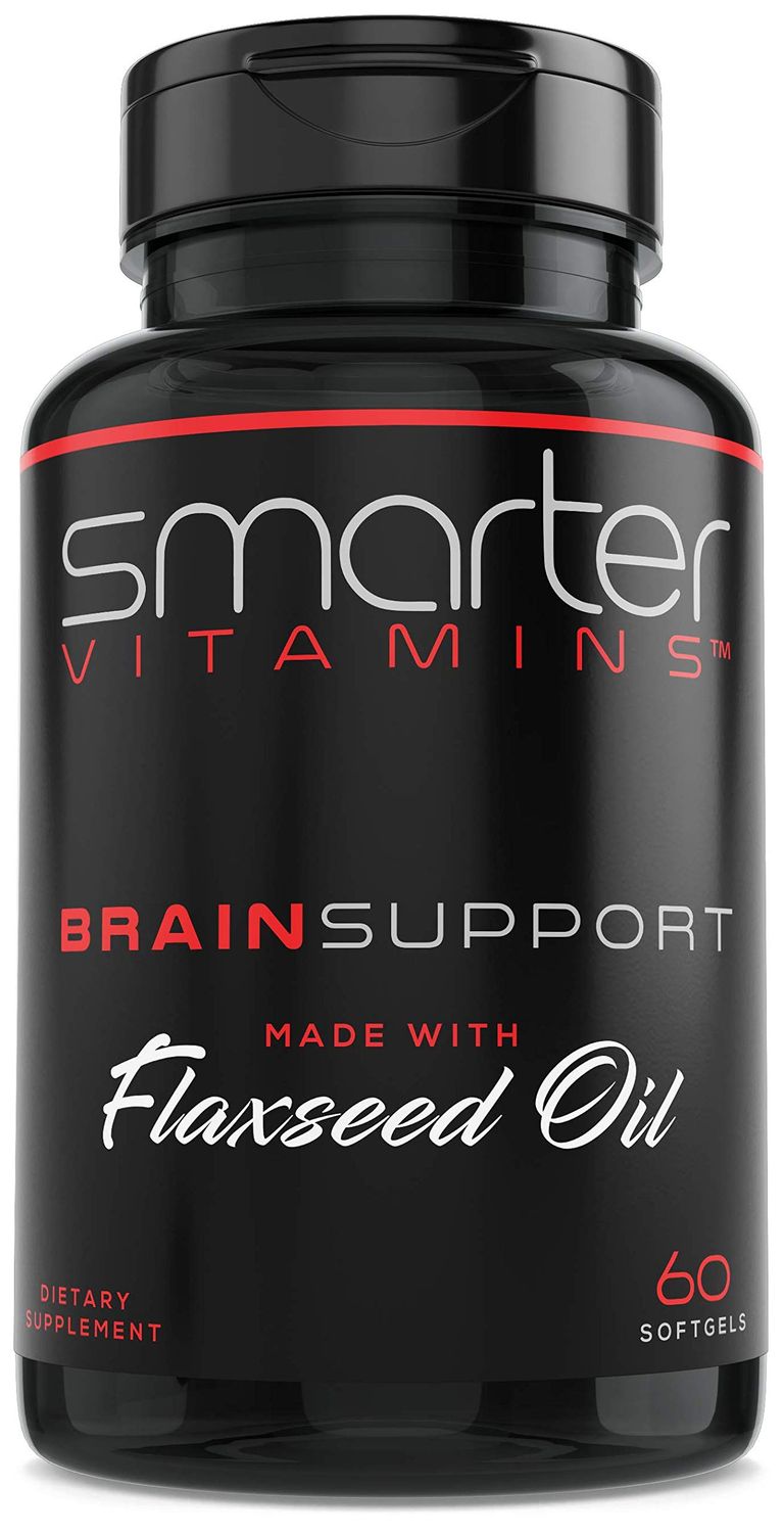 Smarter Brain Support Nootropic Supplement, Brain Booster &amp; Memory Support, Made with Alpha-GPC, L-Tyrosine &amp; Acetyl L-Carnitine ALCAR, Flaxseed Oil, ALA DHA Brain Booster 60 Softgel Energy Pills