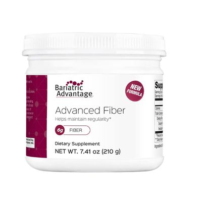 Bariatric Advantage Advanced Fiber, Powdered Formula Supports a Healthy Intestinal Environment and Increases Absorption of Calcium and Magnesium - Unflavored, 30 Servings