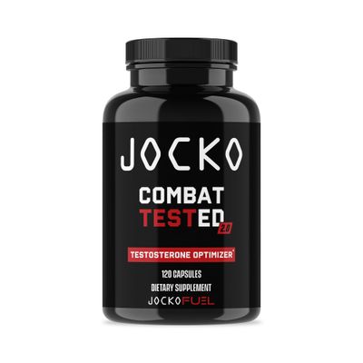 Jocko Fuel Test Booster for Men - Natural Endurance, Stamina, &amp; Strength Booster - Muscle Builder for Men &amp; Nitric Oxide Booster with Ginger Root, Shilijat, &amp; Tongkat Ali, 120ct (30 Servings)