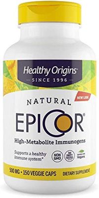 Healthy Origins EpiCor (Immune Protection), 500 mg - Plant-Based Immune Support Capsules - Gluten-Free &amp; Non-GMO Supplement - 150 Veggie Caps