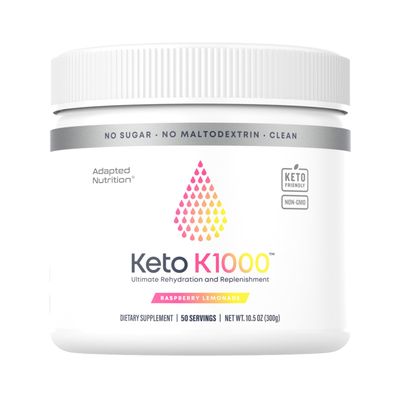 Hi-Lyte Keto K1000 Electrolyte Powder | Raspberry Lemon | Hydration Supplement Drink Mix | Boost Energy &amp; Beat Leg Cramps | No Sugar, No Maltodextrin | 50 Servings
