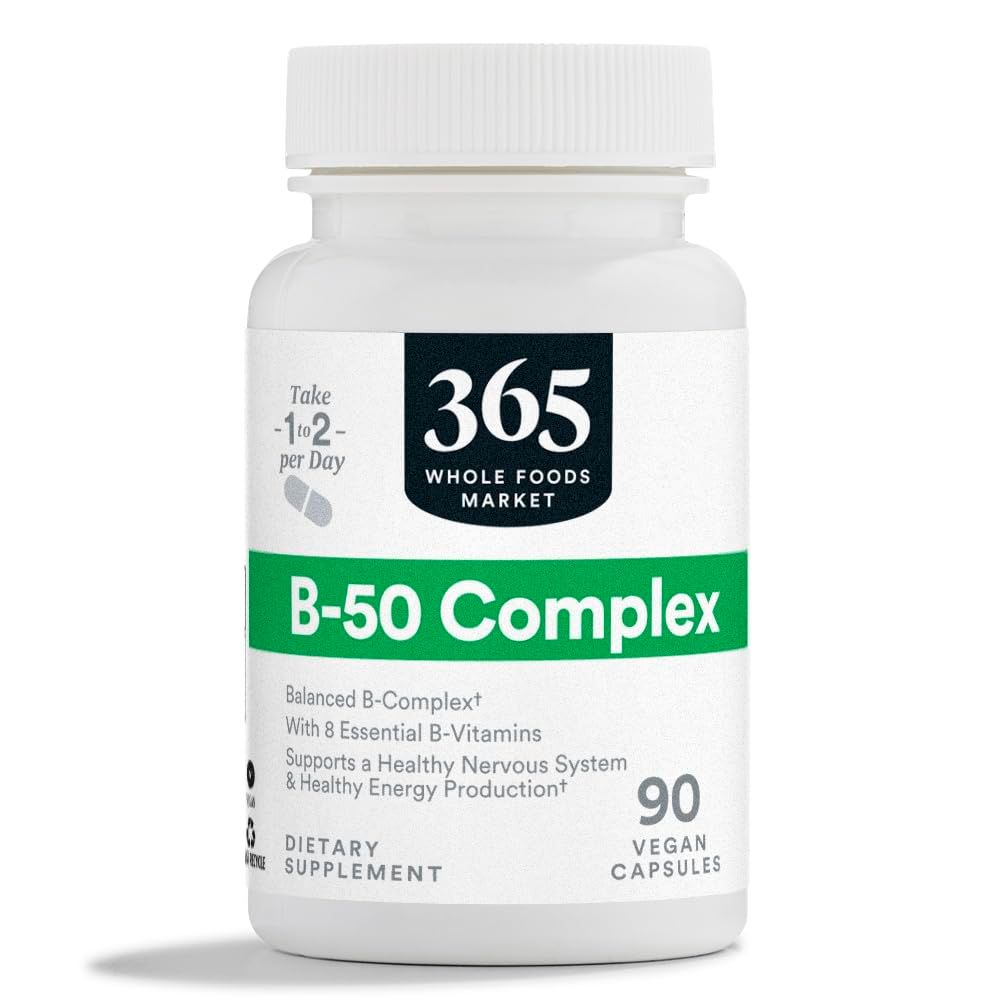 365 by Whole Foods Market, Vitamin B50 Complex, 90 Veg Capsules