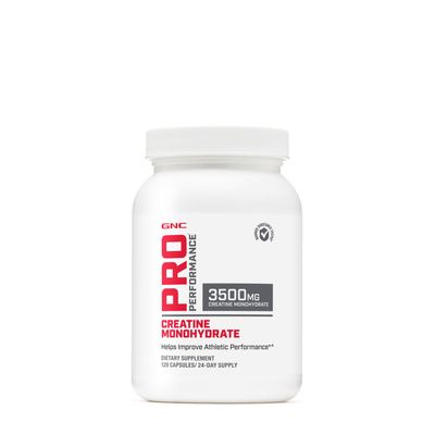 GNC Pro Performance Creatine Monohydrate Pills for Men and Women | 3500mg | Energy Production, Muscle Strength, Performance | 120 Capsules