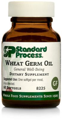 Standard Process Wheat Germ Oil - Whole Food Exercise, Antioxidant and Immune Support with Wheat Germ Oil - 60 Softgels